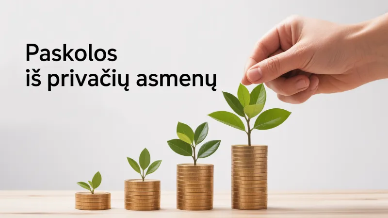nuotrauka, kurioje minima, kad privatus asmuo suteikia paskolas