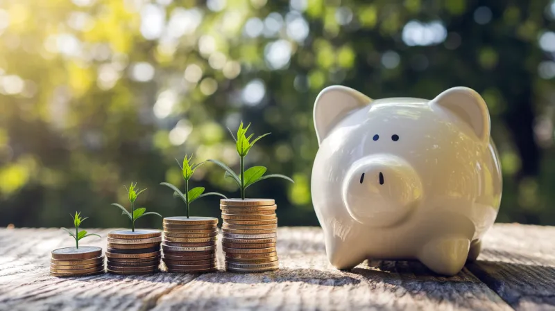 pinigai ir taupyklė reprezentuoja asmeninį biudžetą