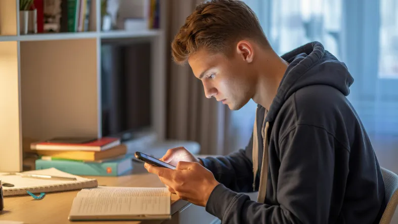 jaunuolis ieško galimybės pasiskolinti pinigų